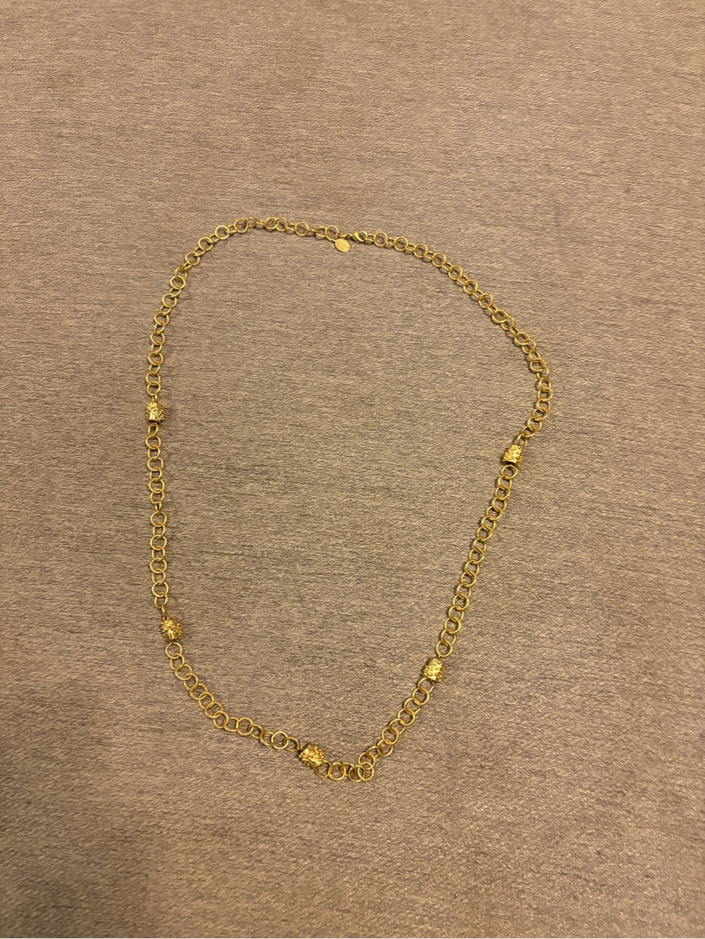 Susan Shaw Gold-Link Beaded Accent Necklace - Women's Jewelry